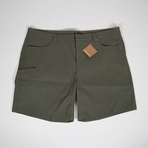 Women's XL Eddie Bauer Outdoor Active Shorts Olive Green Cargo Brand New